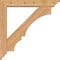 Ekena Millwork Balboa Traditional Smooth Bracket w/ Offset Brace, Western Red Cedar, 5 1/2"W x 32"D x 32"H BKT0604X32X32BOA01SWR - alternate 3